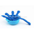 Collapsible Silicone Measuring Cup and Spoon Set